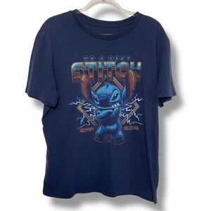 Vintage Disney Stitch Shirt‎ Youth Lilo Blue Shortsleeve Rocker Tee Size X Large